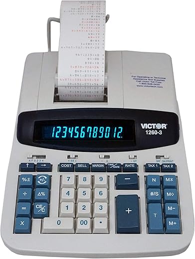 Victor 1260-3 Heavy Duty Printing Calculator