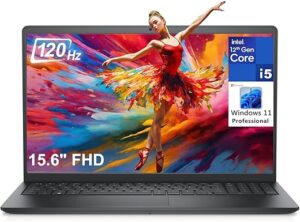 Dell 15.6″ FHD 120Hz Business Laptop, Intel i5-1235U