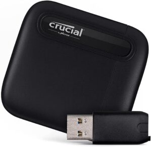 Crucial 1TB Portable SSD With USB-A Adapter – CT1000X6SSD9