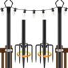 AILBTON 2 Pack 10Ft Outdoor String Light Poles