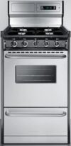 Summit Appliance 20″ Wide Gas Range Stainless Steel