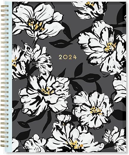 Blue Sky 2024 Weekly Monthly Planner, 8.5" x 11", Baccara Dark (110211-24)