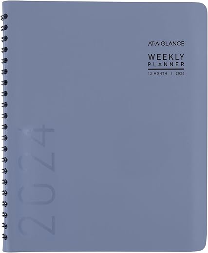 AT-A-GLANCE 2024 Weekly & Monthly Planner, Slate Blue (70940X2024)