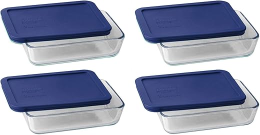 Pyrex 3 Cup Rectangular Dish With Cover