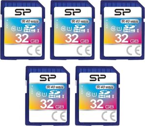 SP Silicon Power 32GB 5-Pack SDHC Class 10 Cards