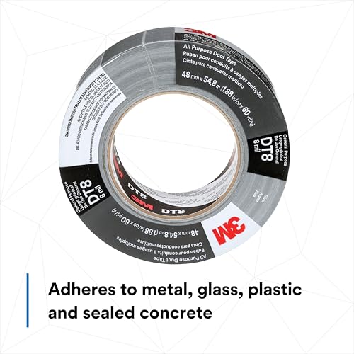 3M DT8 Industrial Strength Black Duct Tape - Image 3