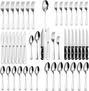 Tribal Cooking 49 Piece Silverware Set – Service For 8