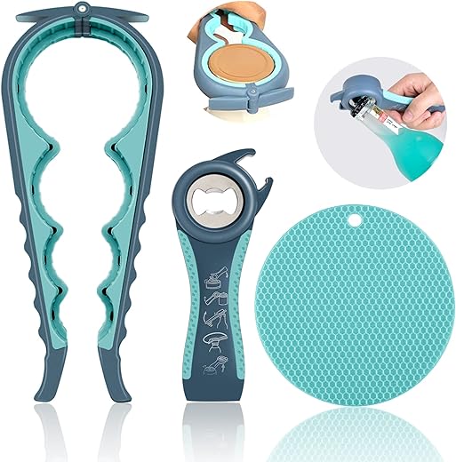 HUMANFUN 5 in 1 Jar Opener For Arthritis