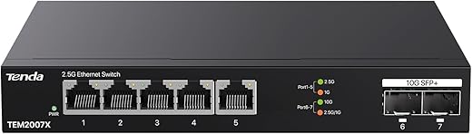 Tenda 5 Port 2.5G Ethernet Switch TEM2007X