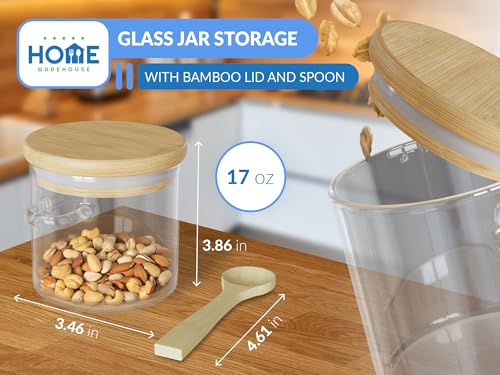 5 Star Home Warehouse Borosilicate Glass Jar With Bamboo Lid - Image 2