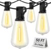 Doukedge 50FT Outdoor String Lights, 26 Edison Bulbs