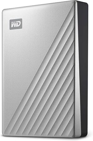 WD 5TB Portable External Hard Drive, Silver