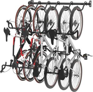FLEXIMOUNTS 6-Bike Storage Rack Wall Mount