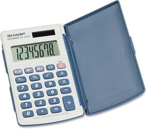 Sharp 8-Digit Twin Powered Calculator EL-243S