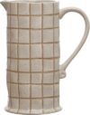 Bloomingville 8.5 Inches Stoneware Wax Relief Pitcher