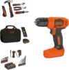 BLACK+DECKER 8V Drill & Home Tool Kit BDCD8PK