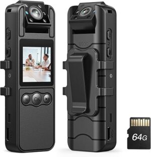 BOBLOV A26 HD 1080p Body Camera, 64GB