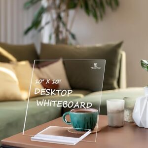 TSJ OFFICE Acrylic Dry Erase Board With Stand