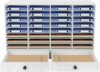 Ynomdusa Adjustable Literature Organizer, 32 Compartments