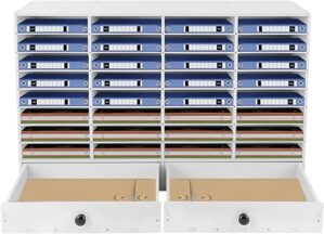 Ynomdusa Adjustable Literature Organizer, 32 Compartments