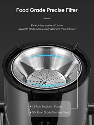 Aiheal Juicer Machines, 800W Wide Mouth Juicer