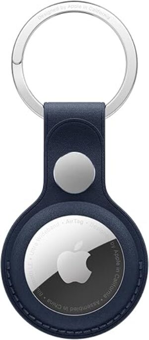 Apple AirTag FineWoven Key Ring – Deep Blue