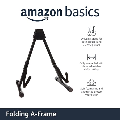 Amazon Basics Adjustable Guitar Folding A-Shape Stand - Image 2