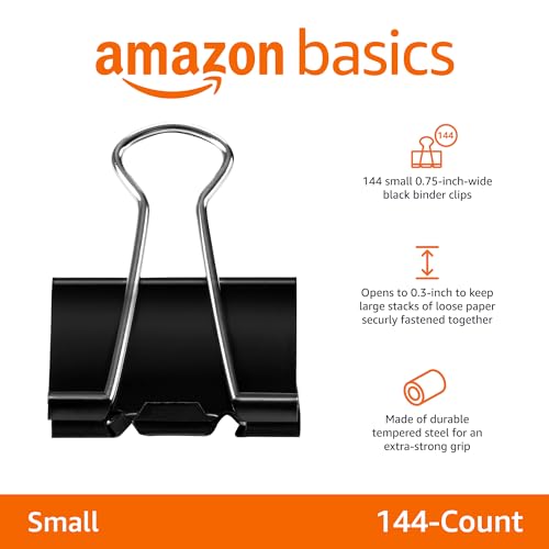 Amazon Basics Binder Paper Clips, Small, 144 Count - Image 2
