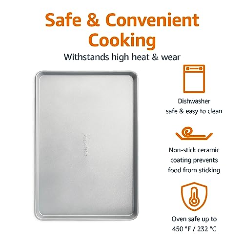 Amazon Basics Nonstick Baking Sheet & Cooling Rack Set - Image 3