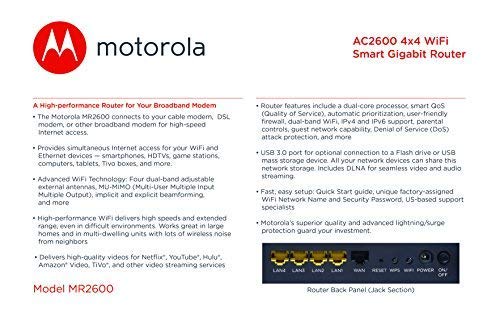 AC2600 4x4 WiFi Smart Gigabit Router MR2600 - Image 4