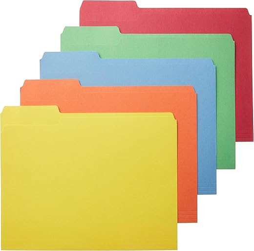 Amazon Basics AMZ401 File Folders - Letter Size