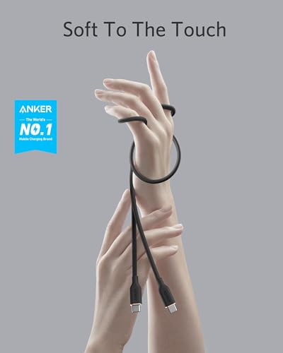 Anker USB C To USB C Flow Cord, 100W, 6FT, Black - Image 2