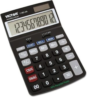 Victor Antimicrobial Desktop Calculator 1180-3A