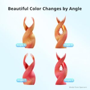 ANYCUBIC Silk Dual Color PLA Filament, 1.75mm