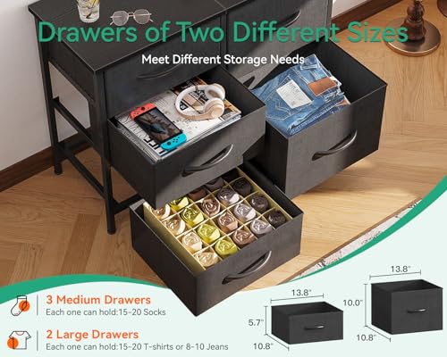 AODK Dresser TV Stand With 5 Drawers - Image 4