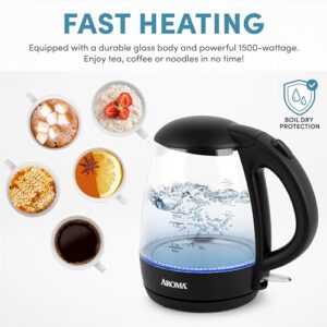 AROMA 1.2L Glass Electric Kettle AWK-151B