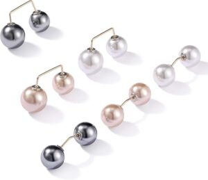 WILLBOND Artificial Pearl Brooch Pins, 6 Pcs