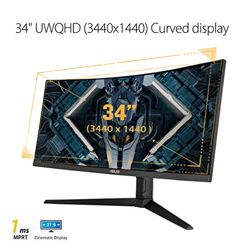ASUS TUF 34 Inch Curved Gaming Monitor - Image 2