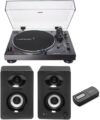 Audio-Technica AT-LP120XUSB Turntable Bundle With Monitors