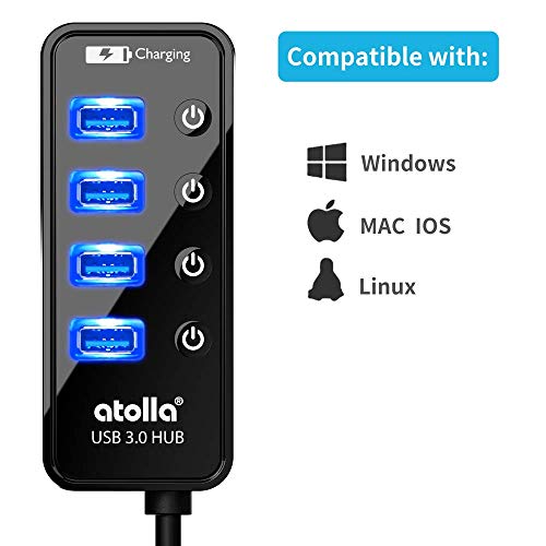 atolla 4-Port USB 3.0 Hub With Charging Port - Image 4