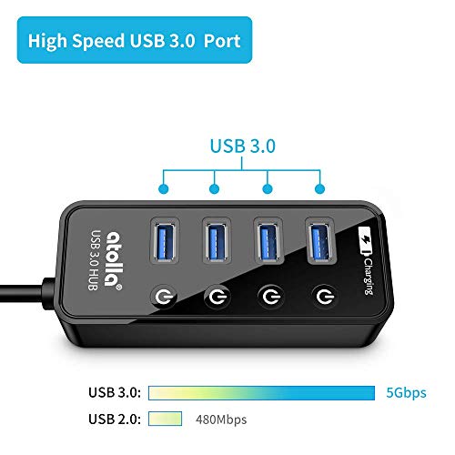 atolla 4-Port USB 3.0 Hub With Charging Port - Image 2