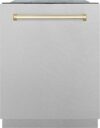 ZLINE Autograph Edition 24″ Tall Tub Dishwasher DWMTZ-SN-24-G