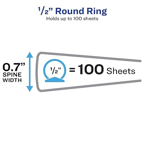 AVERY Flexi-View Binder, 1/2 Inch Rings (15766) - Image 3