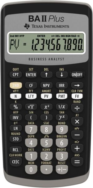 Texas Instruments BA II Plus Financial Calculator