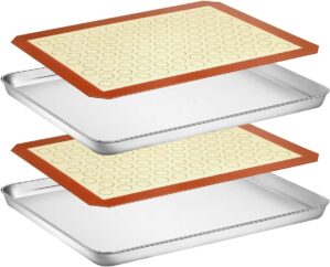 Wildone Baking Sheet And Silicone Mat Set