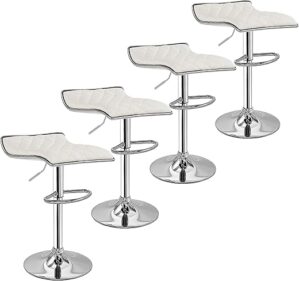 VECELO Bar Stools Set, Adjustable Bar Stools