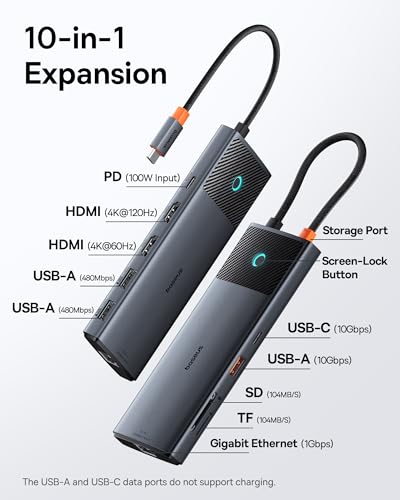 Baseus 10Gbps Docking Station & Mini 100W Cable - Image 3