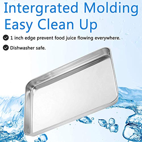 Bastwe Baking Sheet Set Of 3, Stainless Steel - Image 4