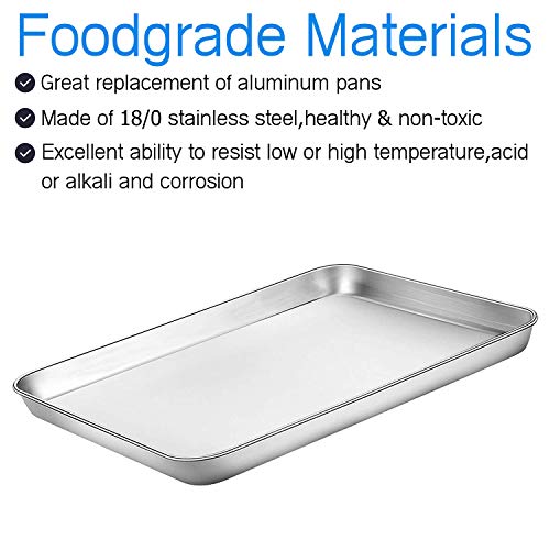 Bastwe Baking Sheet Set Of 3, Stainless Steel - Image 2