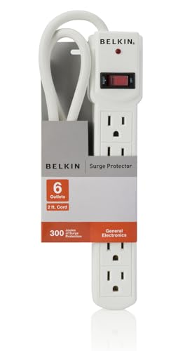 Belkin 6-Outlet Power Strip Surge Protector F5C047 - Image 4